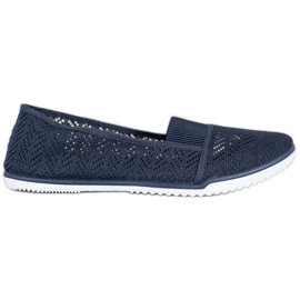 Bona Slip-on openwork sko marine blå blå