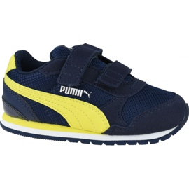 Puma St Runner V 2 Spædbørn Jr 367137-09 marine blå gul