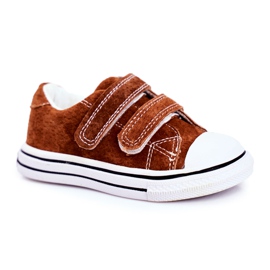 Apawwa Børnesneakers med velcrobrun Stavia