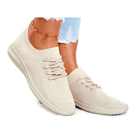 Sportssko til kvinder Light Beige Glorias