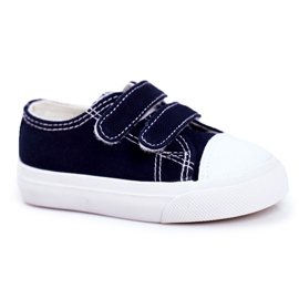 Apawwa Børnesneakers Marineblå Fanot med velcro marine blå