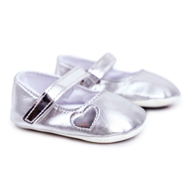 Apawwa Børnesneakers med velcrobåb Silver Bellawa grå