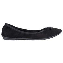 Diamantique Casual casual ruskind ballerinaer sort