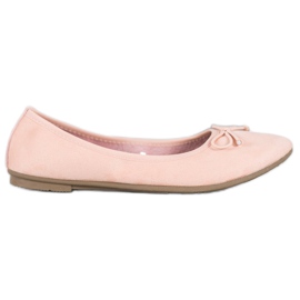 Diamantique Casual casual ruskind ballerinaer flerfarvet lyserød
