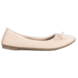 Diamantique Casual casual ruskind ballerinaer brun