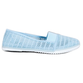 Bona Slip-on openwork sko blå
