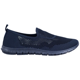 Bona Openwork Slipons marine blå blå