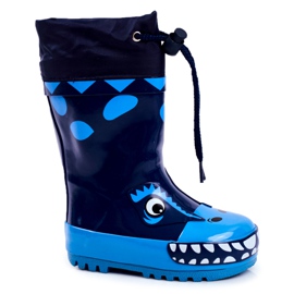 Apawwa Børn gummiregn støvler Navy Blue Mordeso Shark marine blå blå