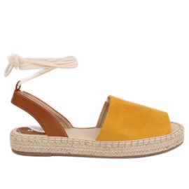 Dame honning espadriller LL908 gul