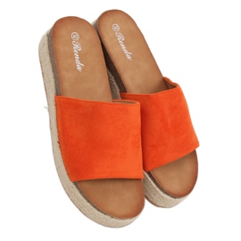 Orange espadrilletøfler 10-215 Orange