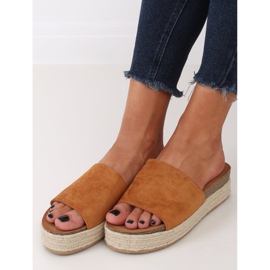 Hjemmesko espadrilles camel 10-215 Camel brun