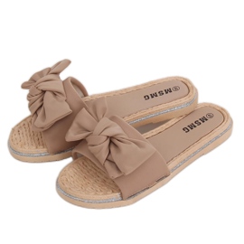 Dame beige WS9020 Light Camel hjemmesko