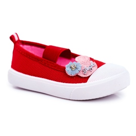PL1 Børns røde Estienne velcro sneakers