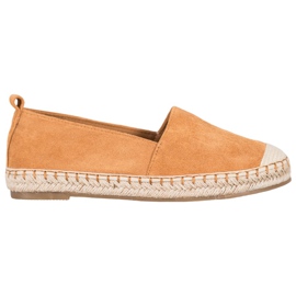 Anesia Paris Komfortabel ruskind Espadrilles brun