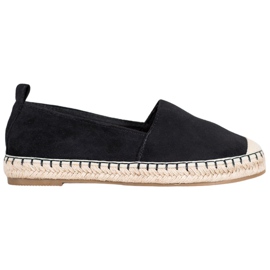 Anesia Paris Komfortabel ruskind Espadrilles sort