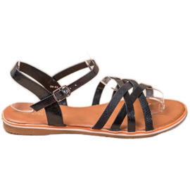 Nio Nio Klassiske sorte sandaler