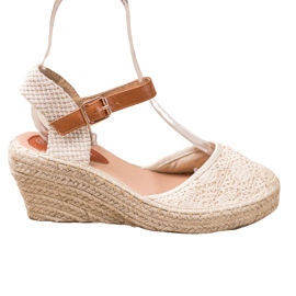 Renda Espadrilles med spænde brun
