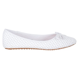 Small Swan Flettede ballerinaer hvid