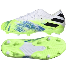 Adidas Nemeziz 19.1 Fg Jr EG7239 fodboldstøvler flerfarvet hvid