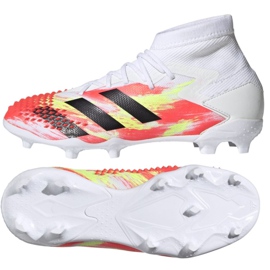 Adidas Predator Dracon 20.1 Fg Jr EG1608 fodboldstøvler flerfarvet hvid