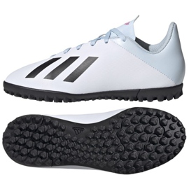 Adidas X 19.4 Tf Jr FV4661 fodboldstøvler flerfarvet hvid