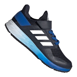 Adidas FortaFaito Jr EE7313 sko hvid marine blå blå