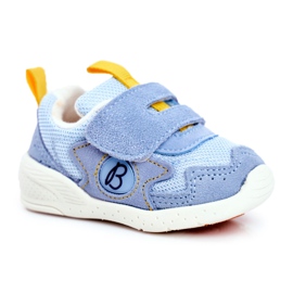 Apawwa Sport Børnesko Velcro Suede Blå Malbred