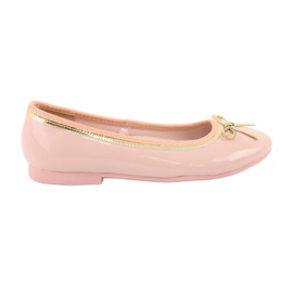 American Club Lakeret ballerina amerikansk 14297 lyserød gul