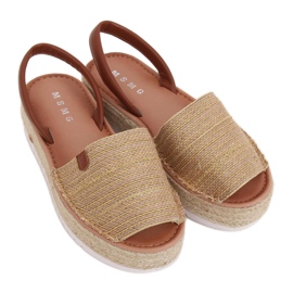 Guld espadrillessandaler WH935 Guld gylden