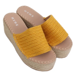 Kile tøfler honning espadrilles LL909 Gul