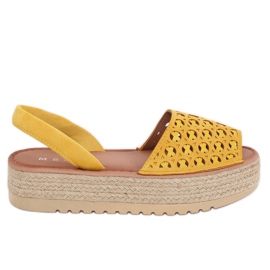 Sandaler, espadriller, honning WH931 Gul