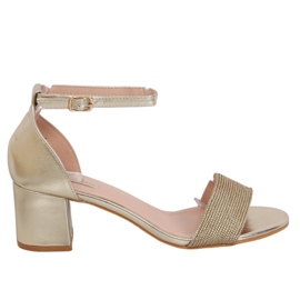 Guldhøjhælede sandaler 8160 Guld gylden