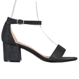 Diamantique Casual sandaler på en bar sort