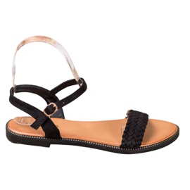 Laura Mode Casual sorte sandaler