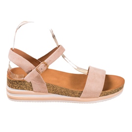 Renda Casual sandaler i ruskind brun