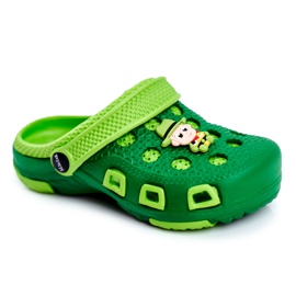 Giolan Tøfler til børn Foam Crocs Green Cowboy grøn