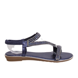 KM-33 Blå asymmetriske marineblå sandaler marine blå