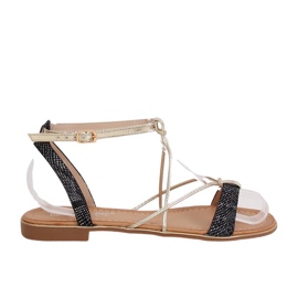 Sorte kvinders sandaler JH123P Sort