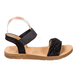 SHELOVET Slip-on sandaler sort