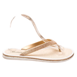 Bona Flip Flops Med Glitter gul