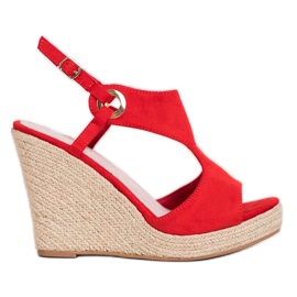 Goodin Lukkede Espadrilles sandaler rød
