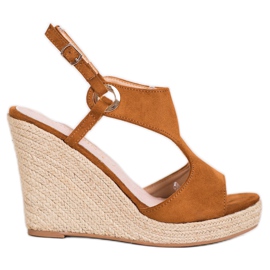 Goodin Lukkede Espadrilles sandaler brun
