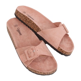 Pink G-5026 Pink korksåler lyserød
