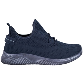 Super Mode Marineblå openwork sneakers