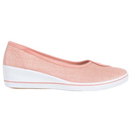 Comer Ballerinas med glitter lyserød