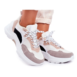 PS1 Sportssko til kvinder Sneakers Hvid og Beige Mindanao