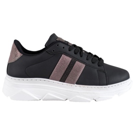 Weide Sneakers på platformen sort flerfarvet