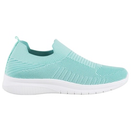 SHELOVET Tekstil Slip-On sko flerfarvet grøn