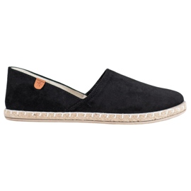 SHELOVET Slip-on sorte espadriller