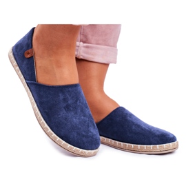 NEWS Dame Marineblå Vulcan Slip-On Espadrilles